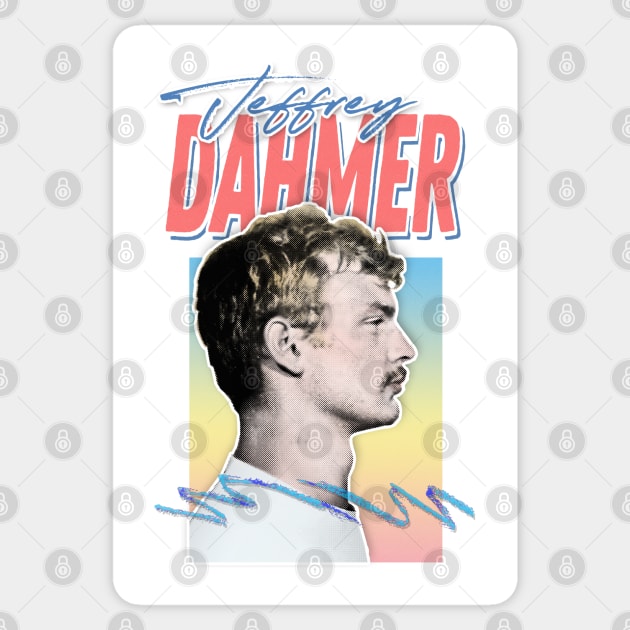 Jeffrey Dahmer // Retro Aesthetic Style Design Sticker by DankFutura